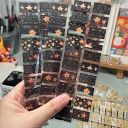 thumbnail for [In stock] The Star. Star series label stickers 1.2*2.1 cm, ten in a cycle The whole roll of label stickers will be given about 20 more sheets, and the first 10 sheets may fall off or warp, but it will not affect the use, mind taking carefully!