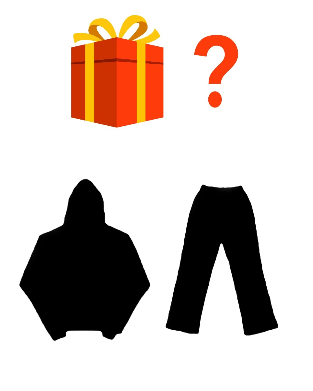 Sweatshirt and pants lucky bag (random: 3 sweatshirts or 2 sweatshirt pants)