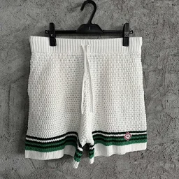 thumbnail for Woven striped shorts