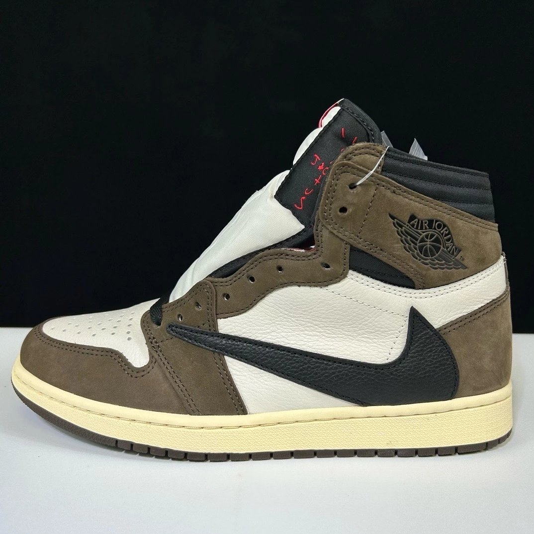 Deep brown inverted hook high top