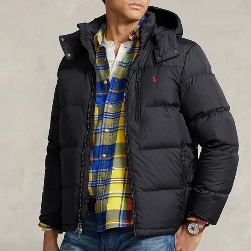 R*L* Hooded Thickened Warm Sports Down Jacket (No Return or Exchange for Non-Quality Issues)