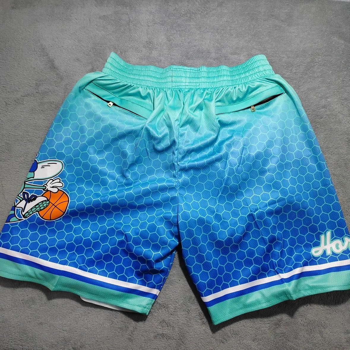Brooklyn Nets NBA Swingman Shorts Navy Blue Red White - 20