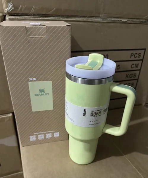 Stanley Quencher H2.0 Tumbler Sage Green Tumbler Accessories - 4