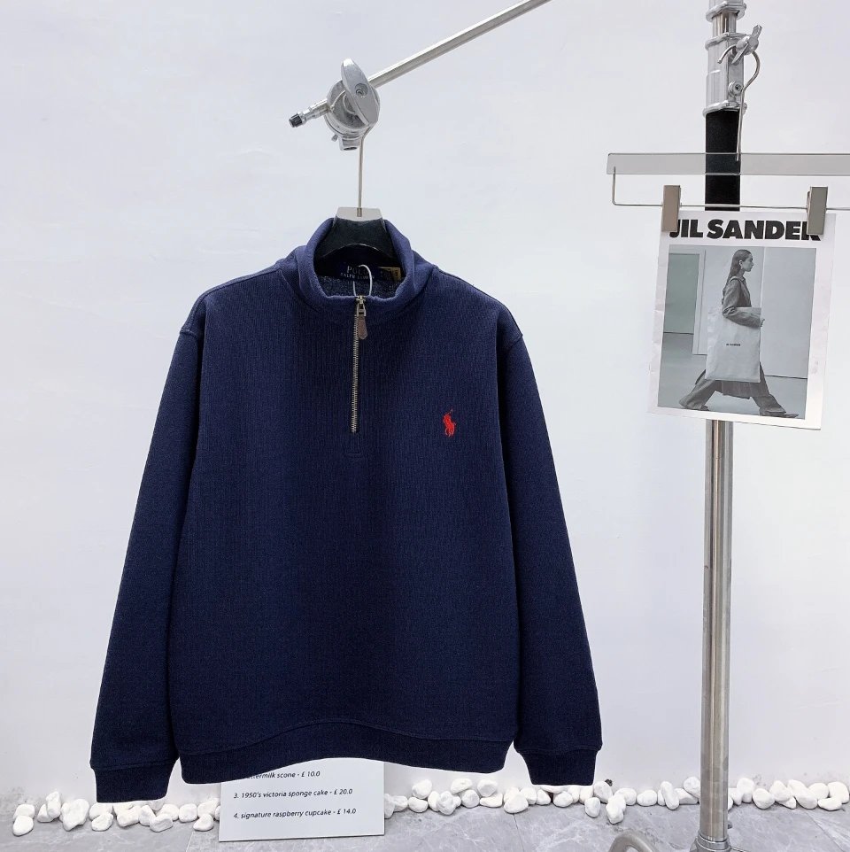 L2309  藏青色半拉链