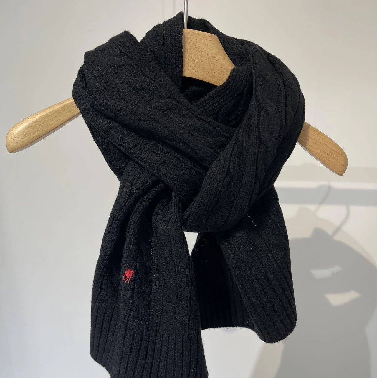 RL 黑色围巾