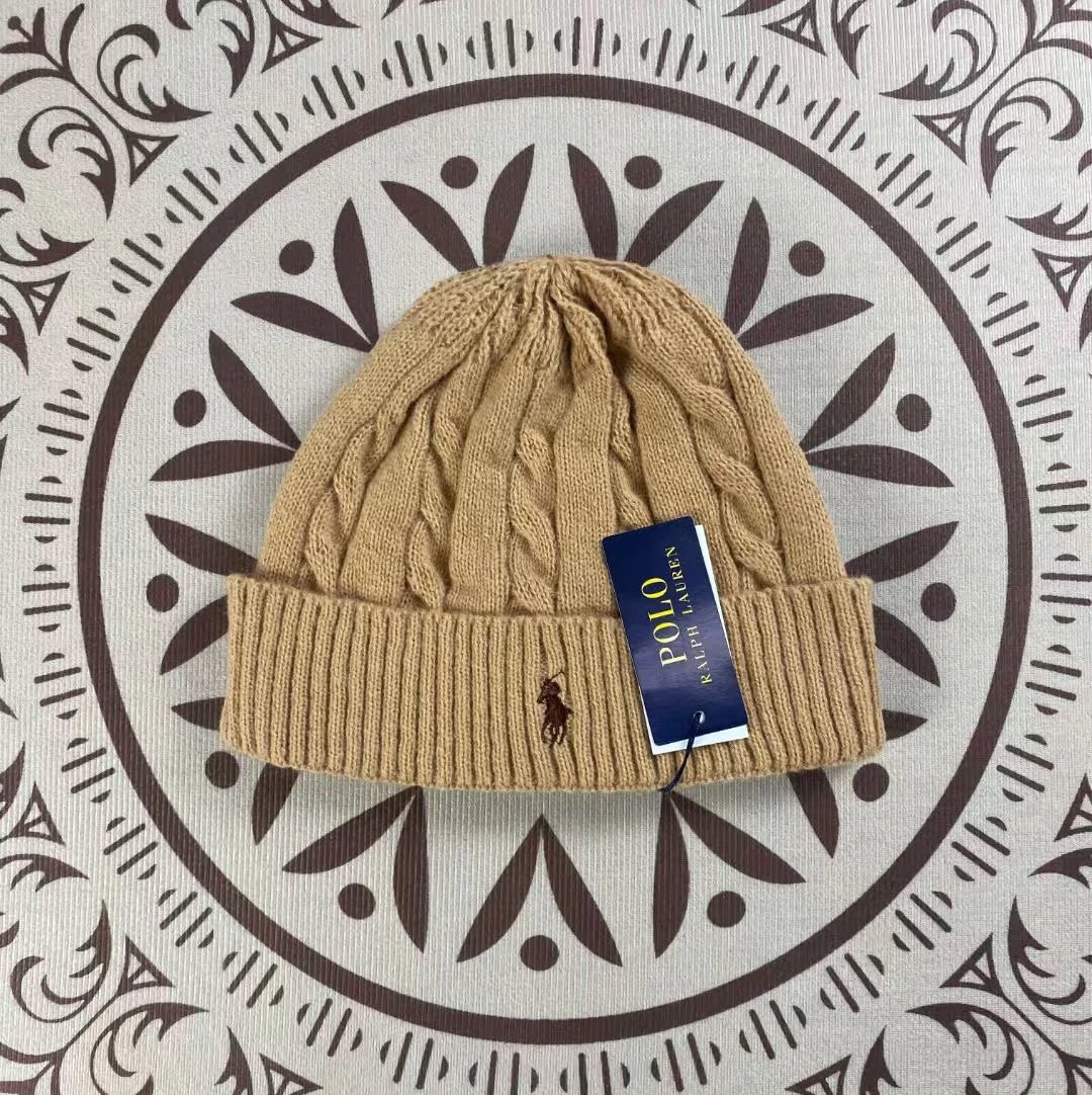 Polo Ralph Lauren Cable Knit Beanie Beige - 1