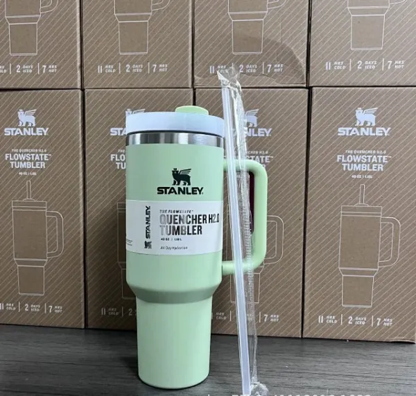 Stanley Quencher H2.0 Tumbler Sage Green Tumbler Accessories - 13