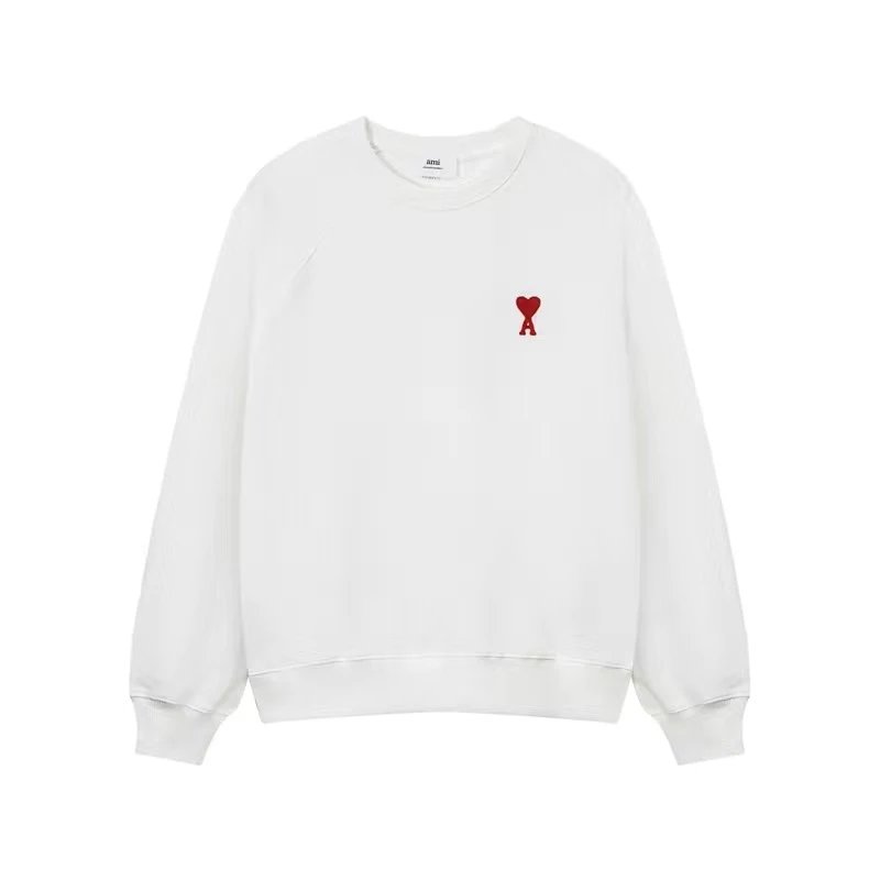 Sweatshirt Round Neck White