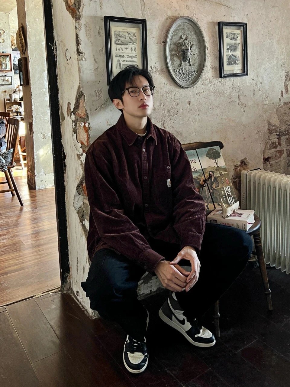 Carharrt WIP  24Fw 小标灯芯绒长袖衬衫外套