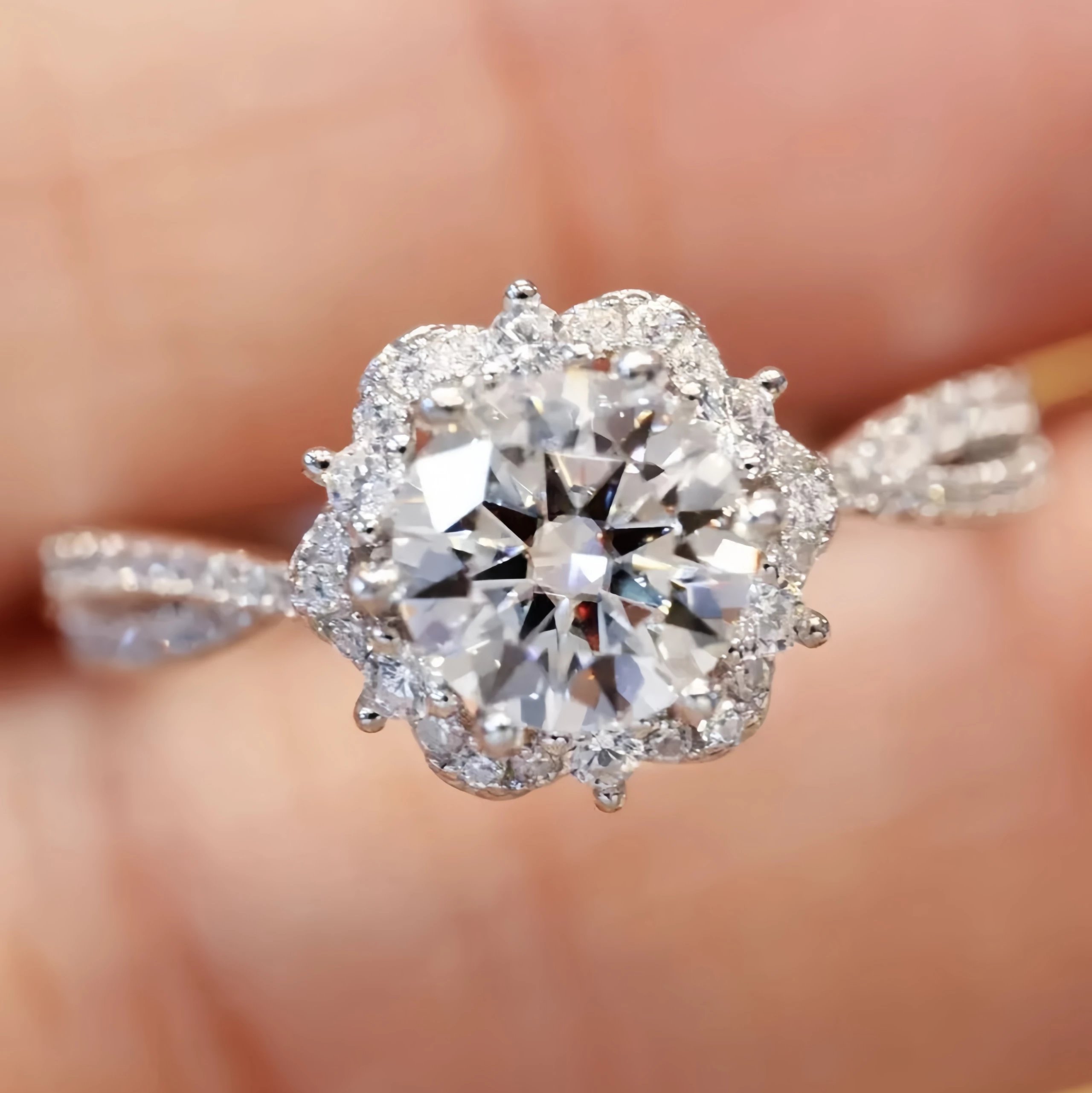 1 carat moissanite S925 sterling silver