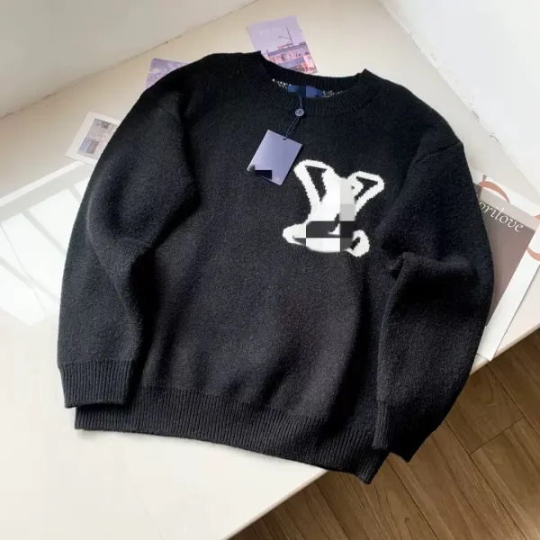 Louis Vuitton Monogram Knit Sweater Black - 1