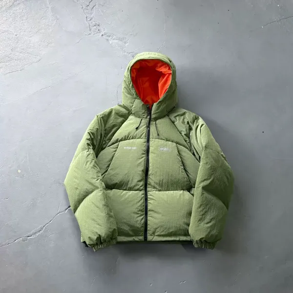 Elite Work Puffer Jacket Navy with Mint Lining - 9