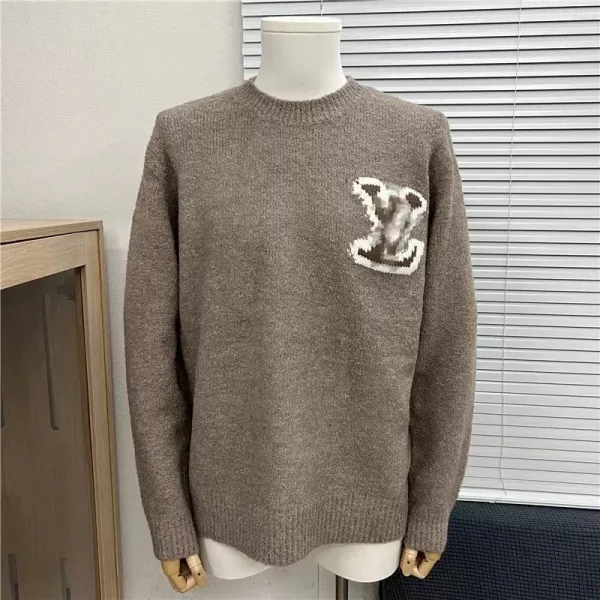 Louis Vuitton Monogram Knit Sweater Beige Sweater - 1