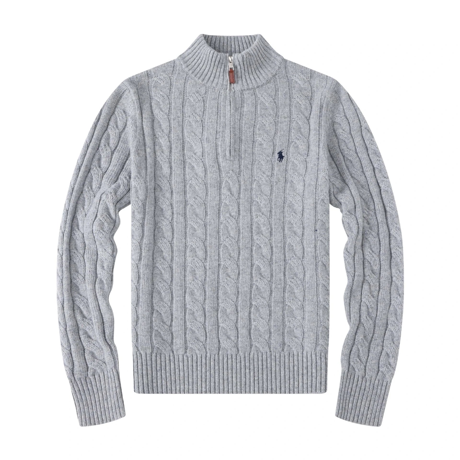 men zipper gray