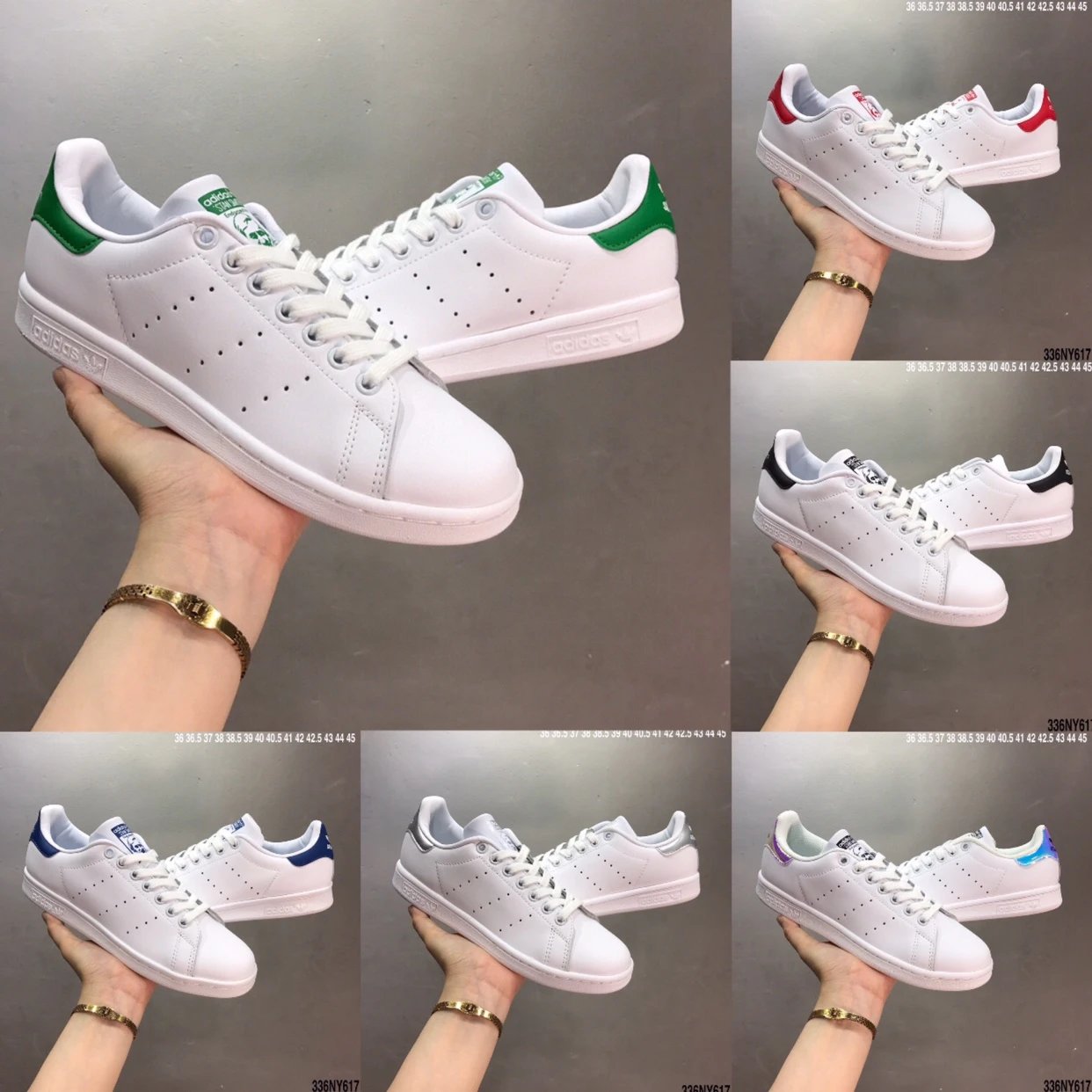 Adidas Superstar Smith Sneakers Genuine Leather Authentic Casual Skate Shoes Unisex Free Shipping