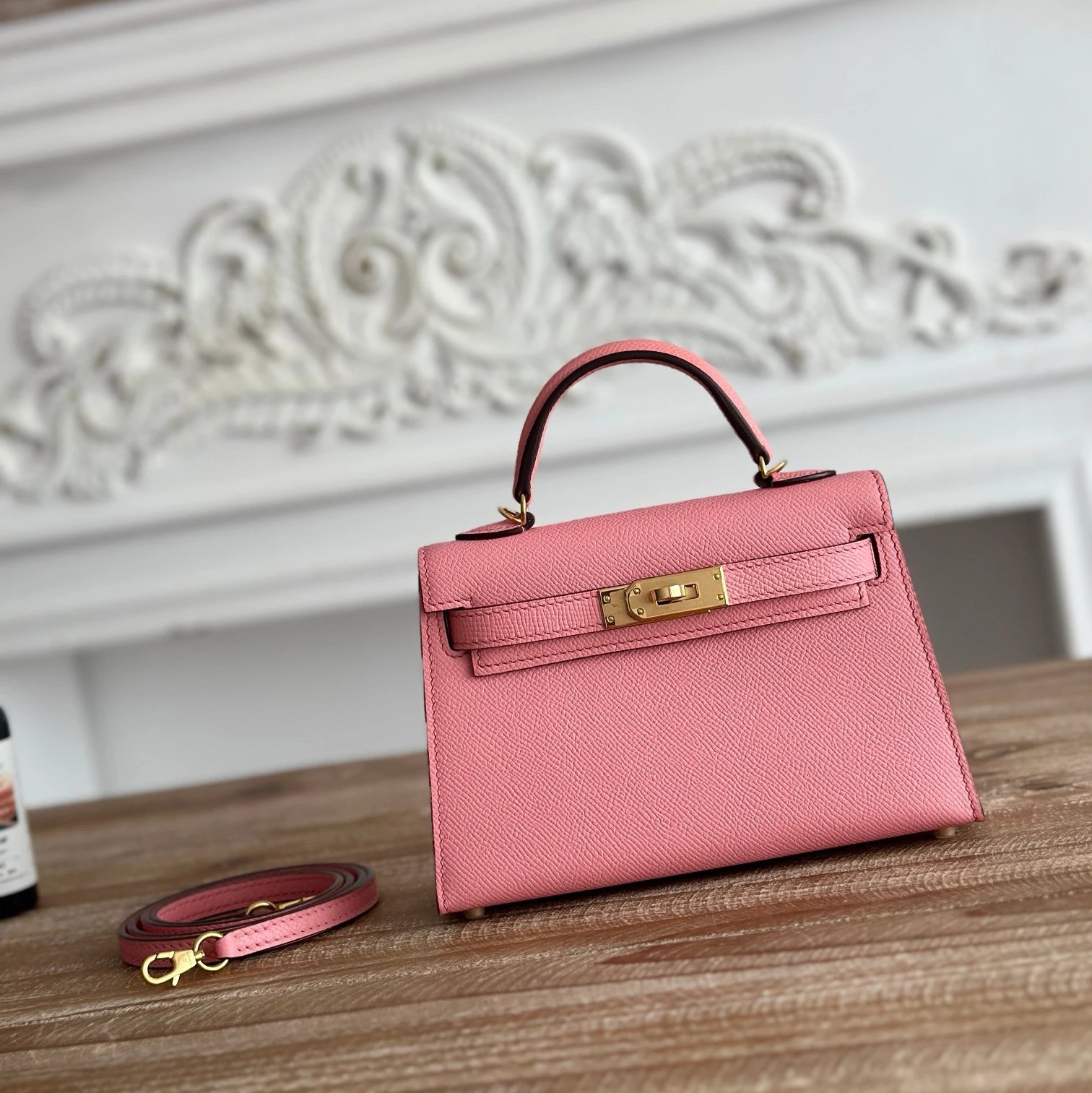 Hermès Mini Kelly II Black Epsom Leather with Silver Hardware