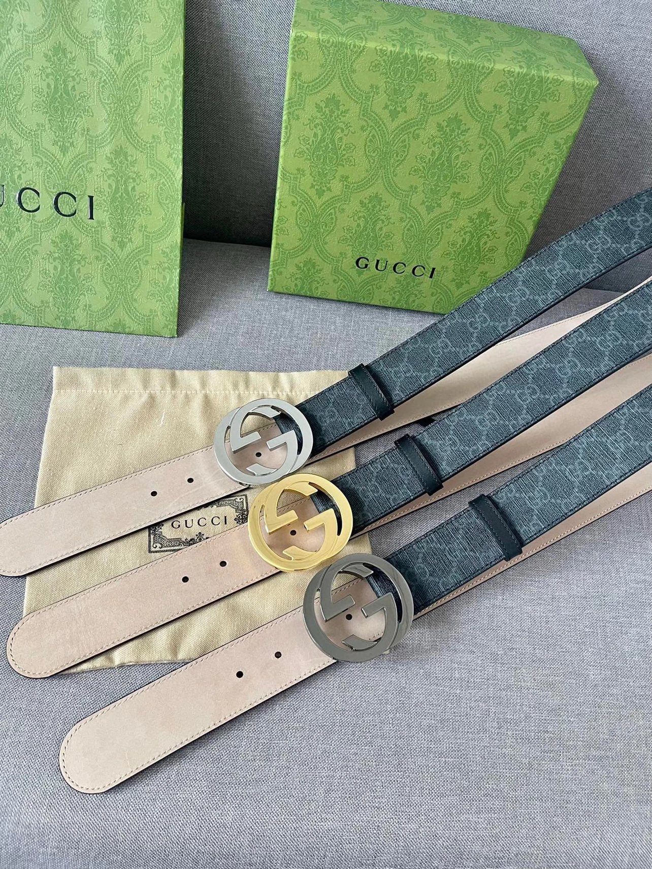 gu皮带大饼扣 皮带 40cm宽