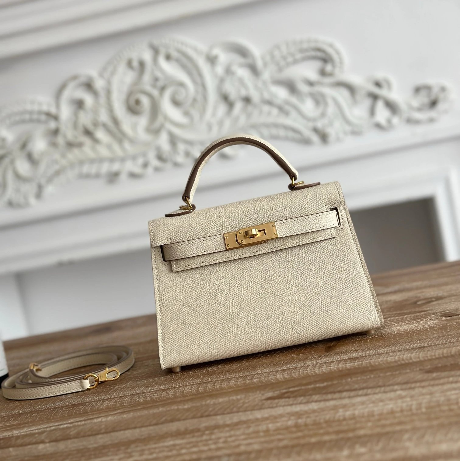 Hermès Mini Kelly II Black Epsom Leather with Silver Hardware