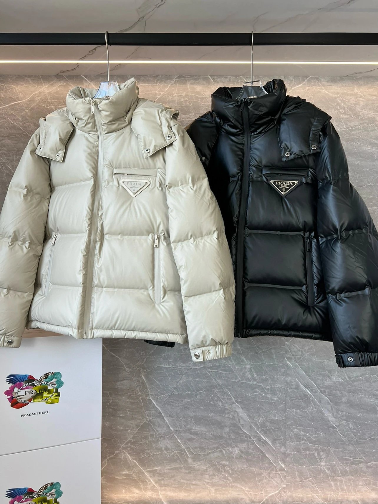 PRD* Down Jacket with 90% White Duck Down, Size L for 175cm/140lbs, Fits Up to 190lbs