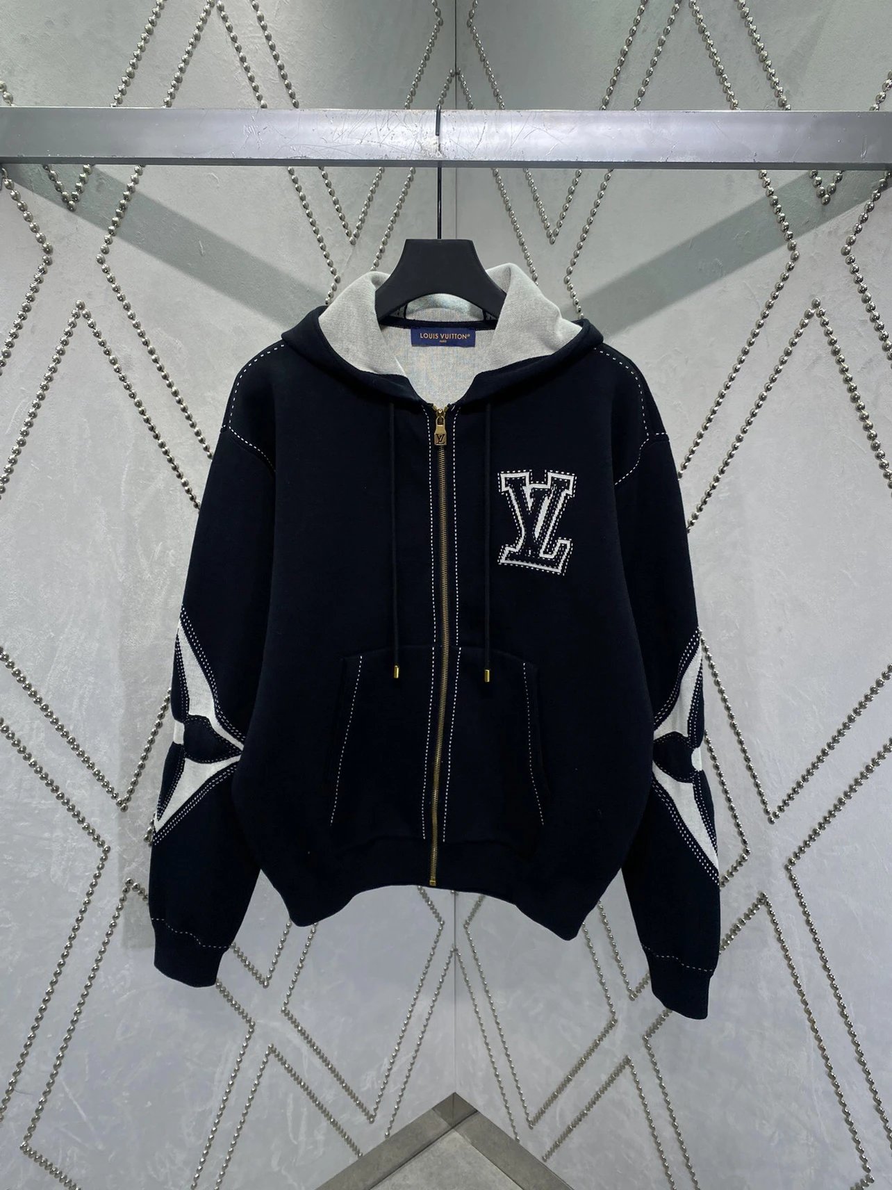 Louis Vuitton Black Zip-Up Hoodie