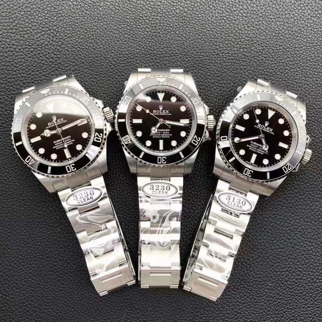 Rolex Stainless Steel Black Dial Watch