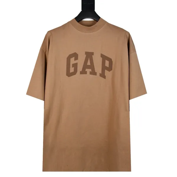 GAP Arch Logo Oversized T-Shirt Camel - 1