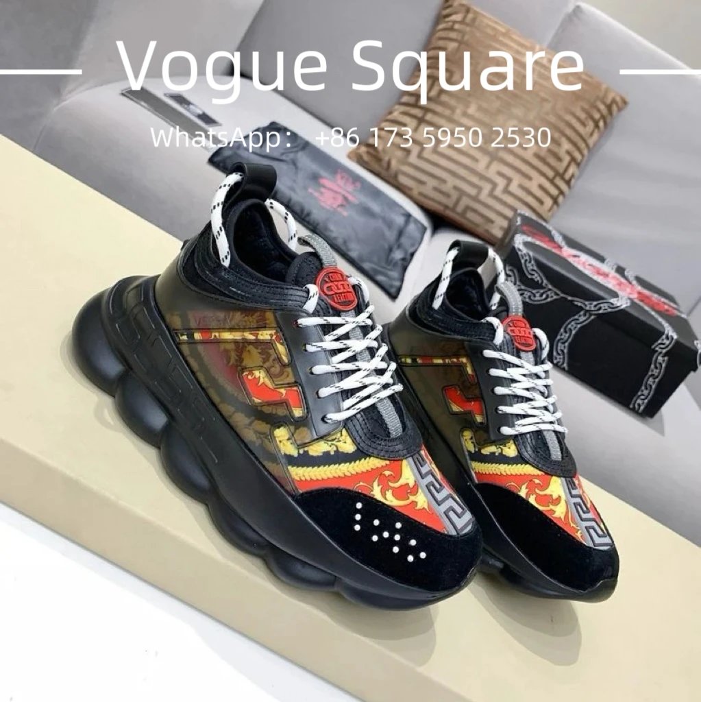 Versace Chain Reaction Sneakers Multicolor Chunky Sneakers
