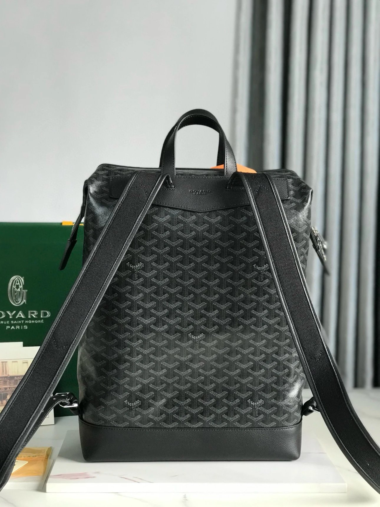 Goyard Saint-Honoré Backpack Black - 19