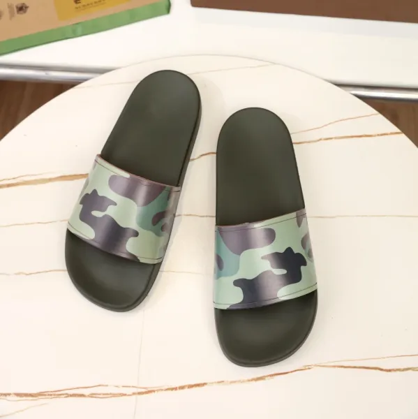 Design Camo Strap Slide Sandals Slippers - 1