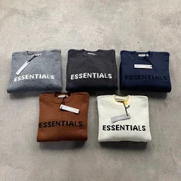 thumbnail for 反季清货不退换毛衣#【经典百搭】高品质 FOG ESSENTIALS 复线 提花字母圆领套头针织衫毛衣 男女款