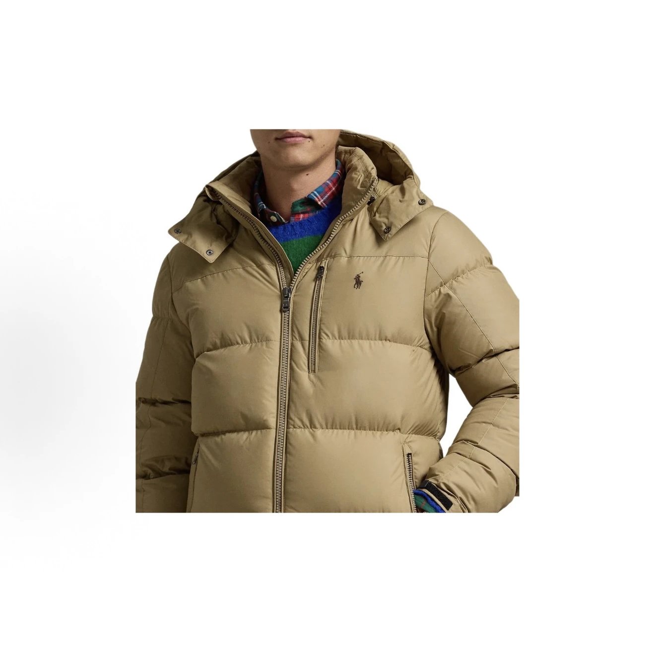 This one is enough at minus 20 degrees Celsius, super thick. Little Horse's solid color logo embroidered hooded down jacket for both men and women