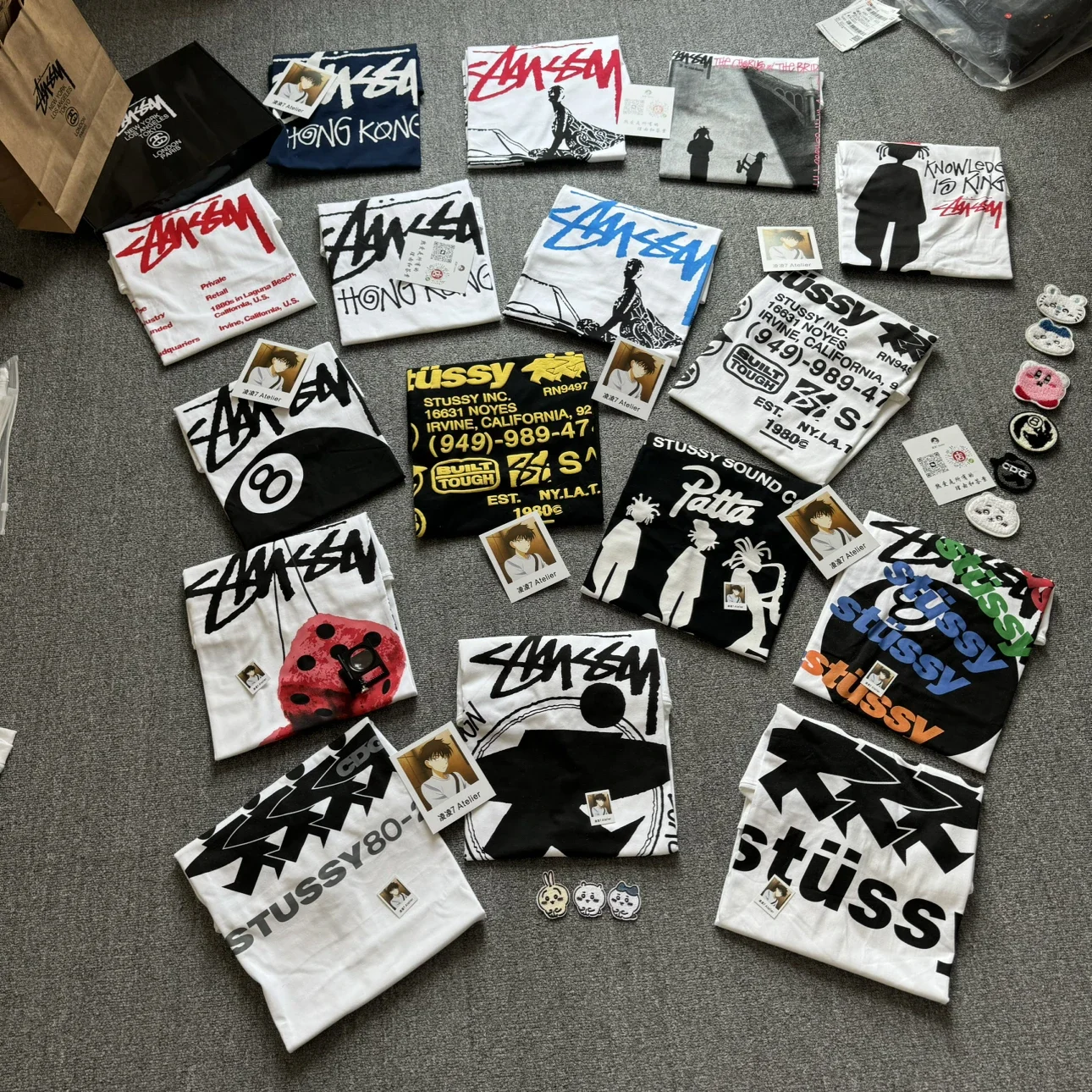 stussy short sleeve T-shirt collection
