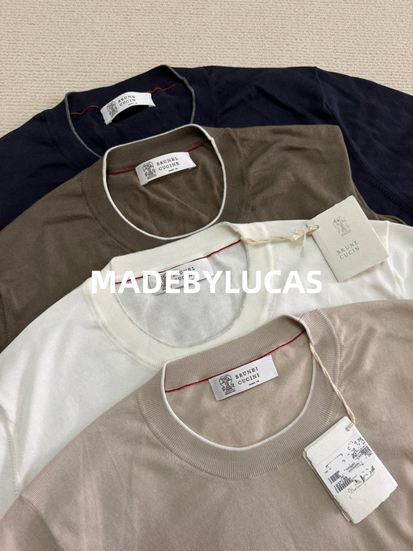 Made By Lucas / Knit Short Sleeve Tee Four Colors