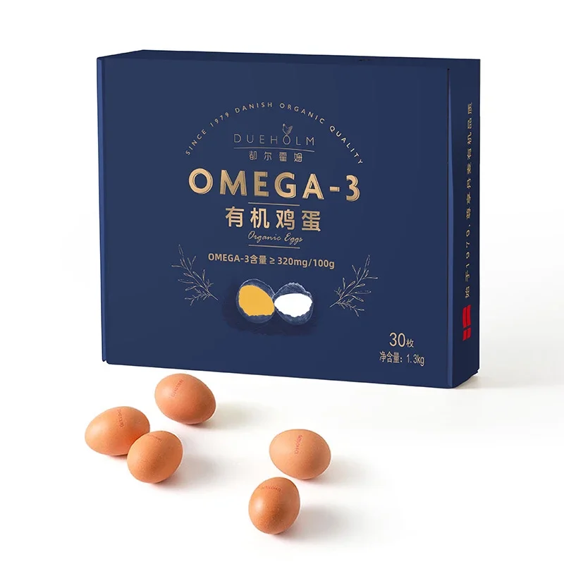 都尔霍姆有机鸡蛋 30年丹麦🇩🇰品牌，都尔霍姆omega-3有机鸡蛋，比普通鸡蛋拥有更多OMEGA-3👍