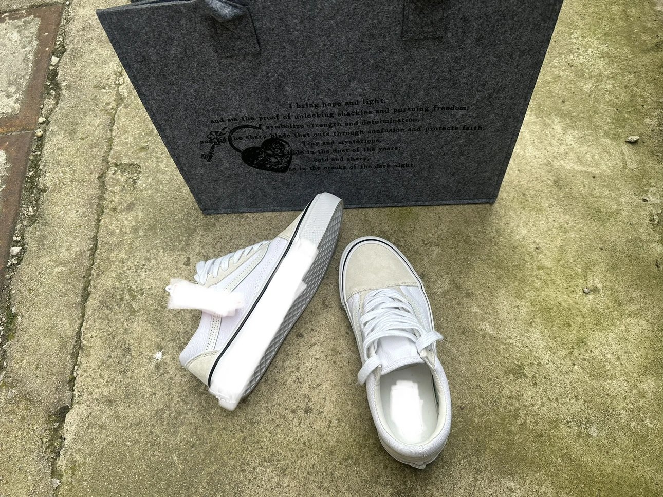 CDG X Vans Slip Ons
