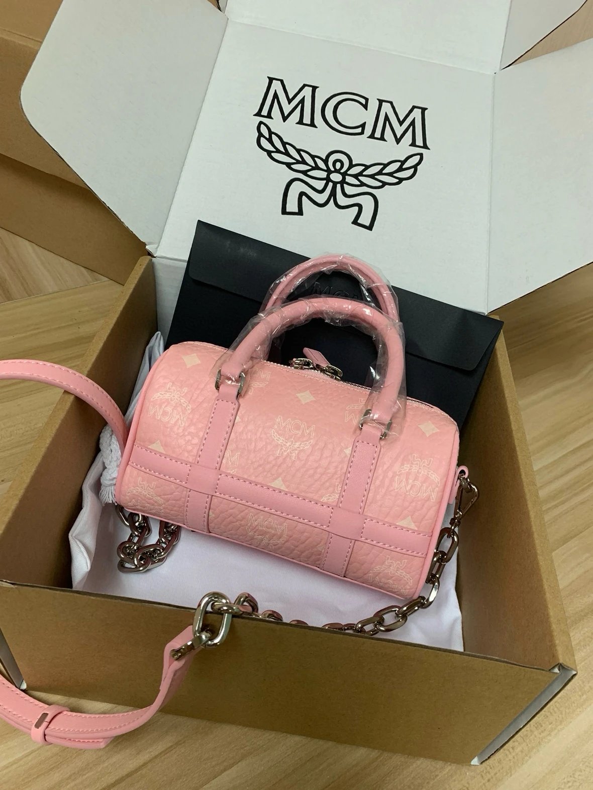 MCM Mini Boston Bag