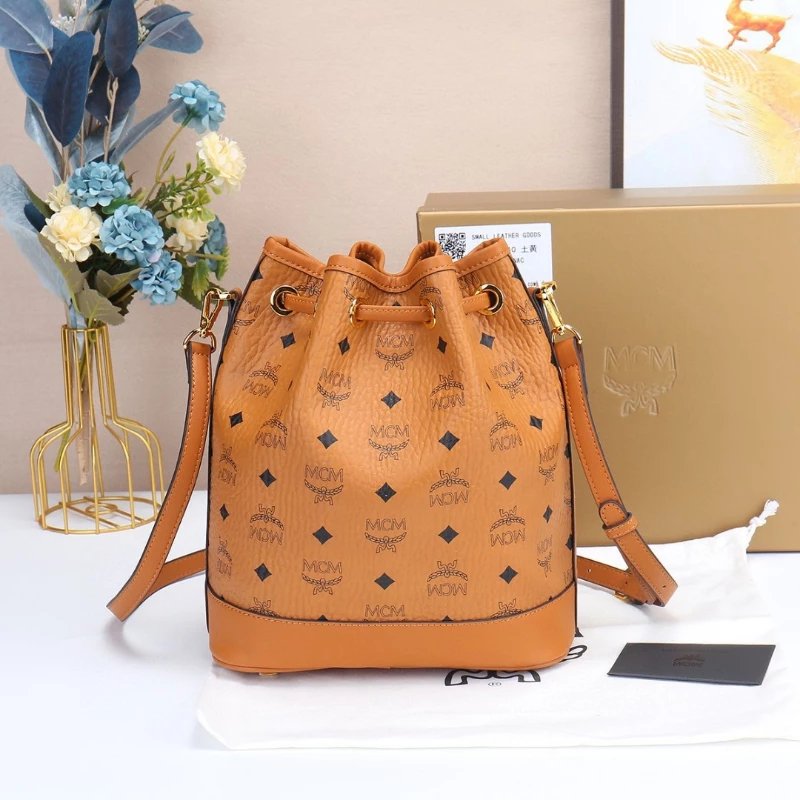 MCM Visetos Bucket Bag