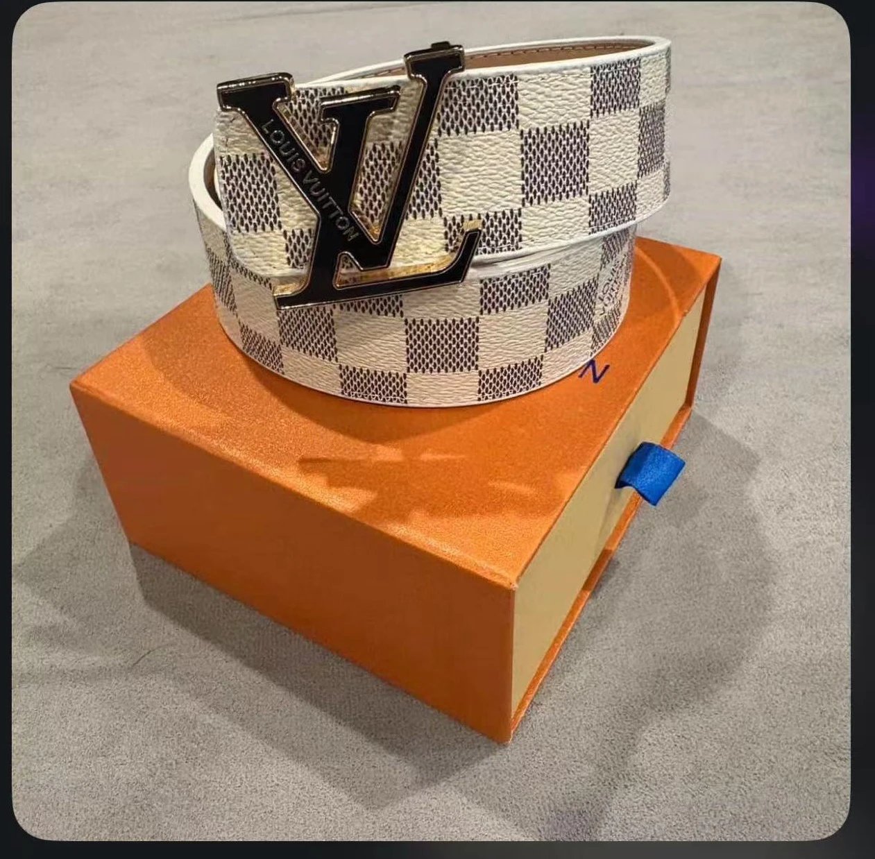 Louis Vuitton Damier Azur Belt