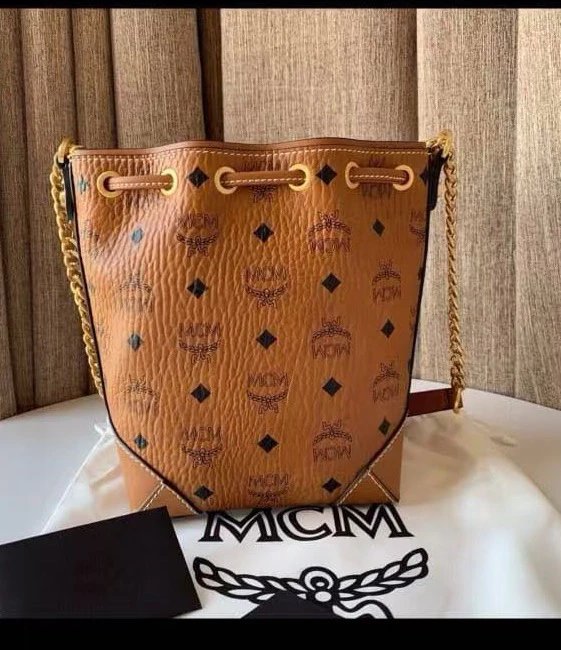 MCM Visetos Bucket Bag