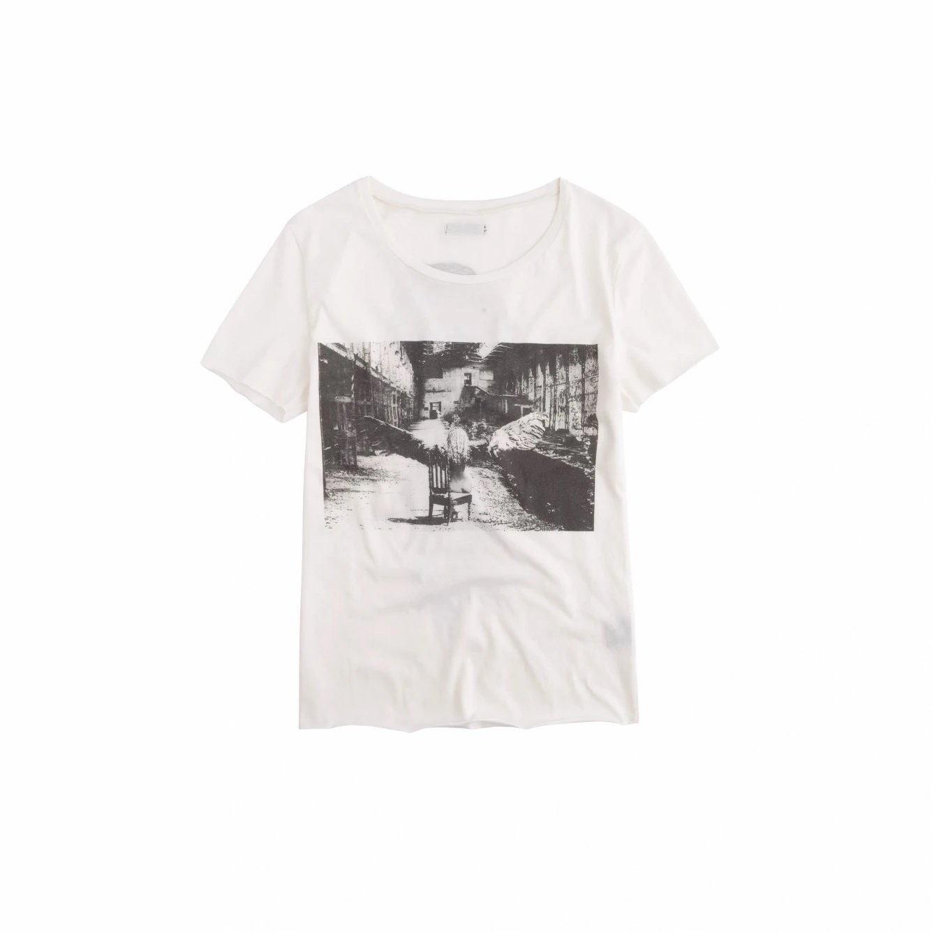 If Six Was Nine White Angel Double-Sided Print Short Sleeve Visual Kei Subculture