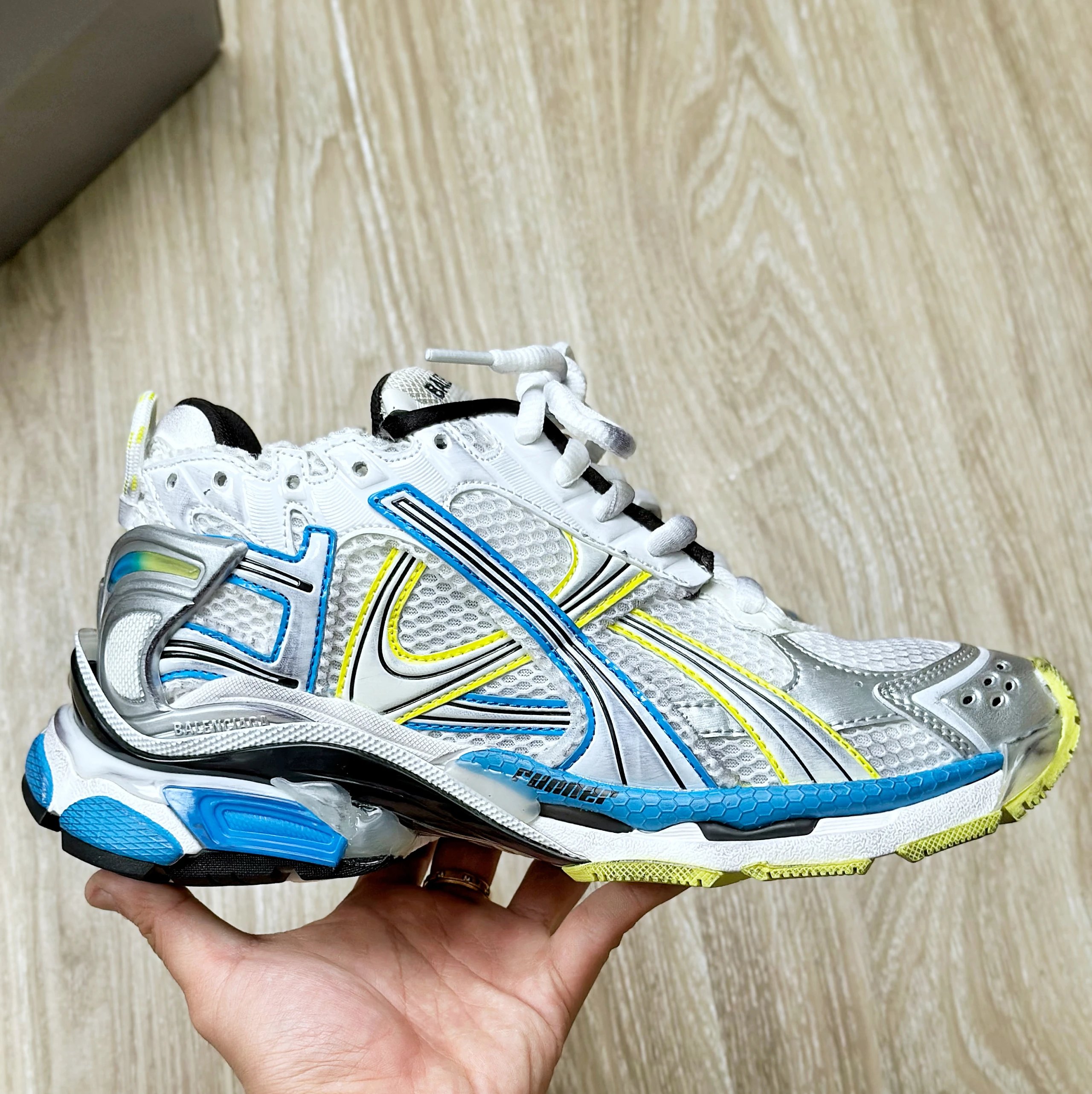 RUNNER WHITE/YELLOW/BLUE 9074