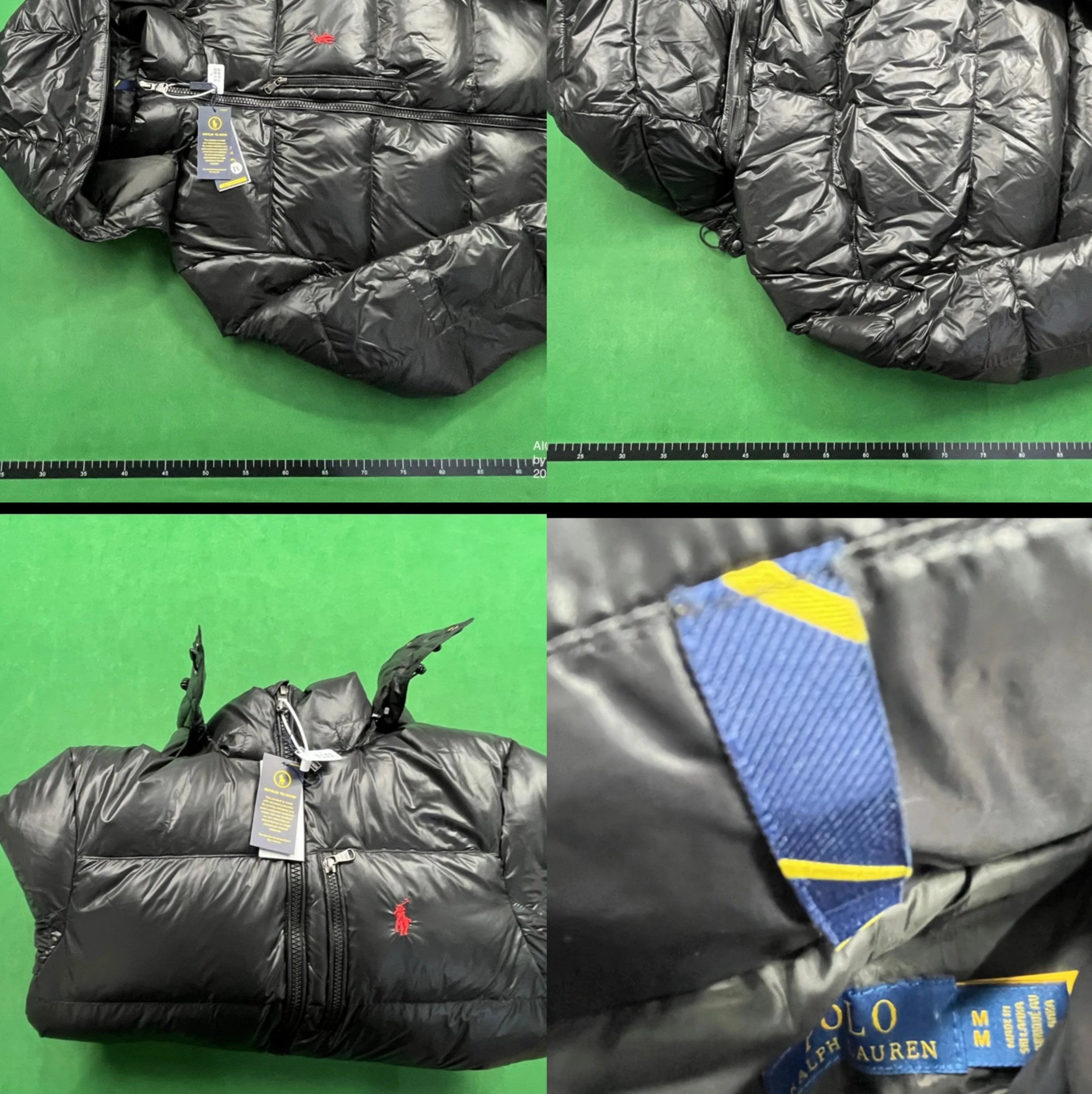 RL Bright Black high-quality down jacket