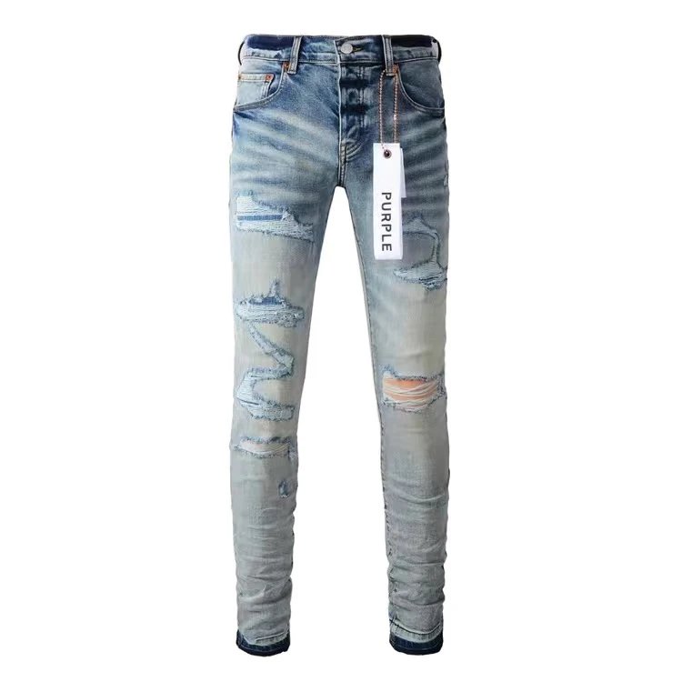 Pur new fashionable ripped tight pants and distressed jeans 3