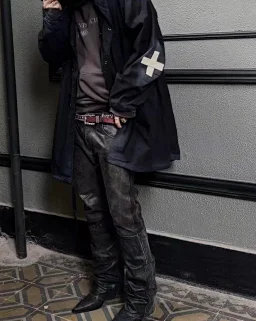 thumbnail for ERD24ss Red Line Erase Old Leather Pants Deposit (Final 1000