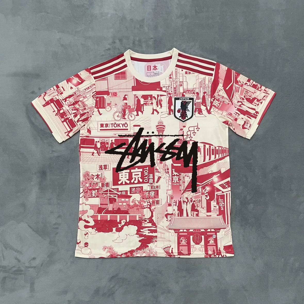 Stussy x Japan National Team x Doraemon Comic Print Jersey - 14