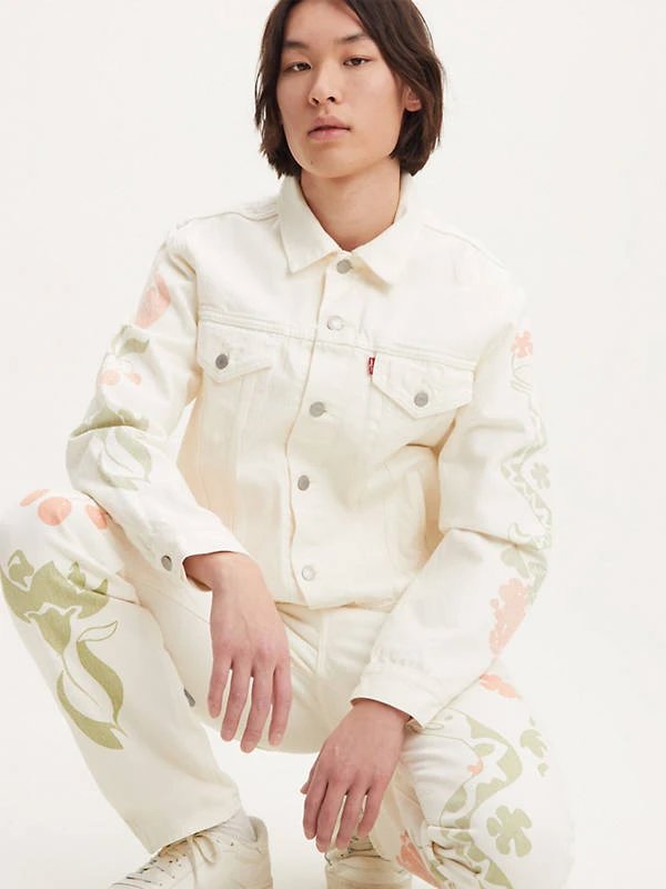 American Street Graffiti Oversized Denim Jacket