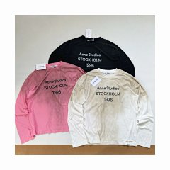 Main Relaxed Vibe#【Comfortable Dirty T】High Quality AC Washed Distressed Print Letters Vintage Dirty Gradient Lightweight Long Sleeve T-Shirt Unisex
