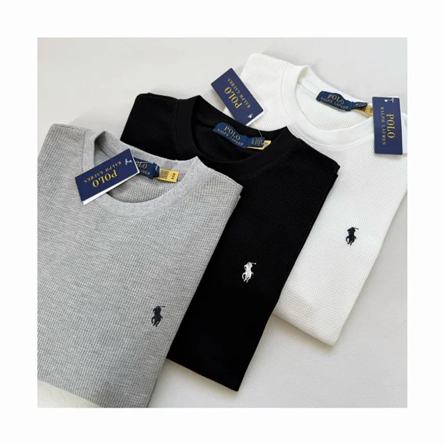 Regular Fit RL Long Sleeve Waffle Knit Tee | Multiple Colours