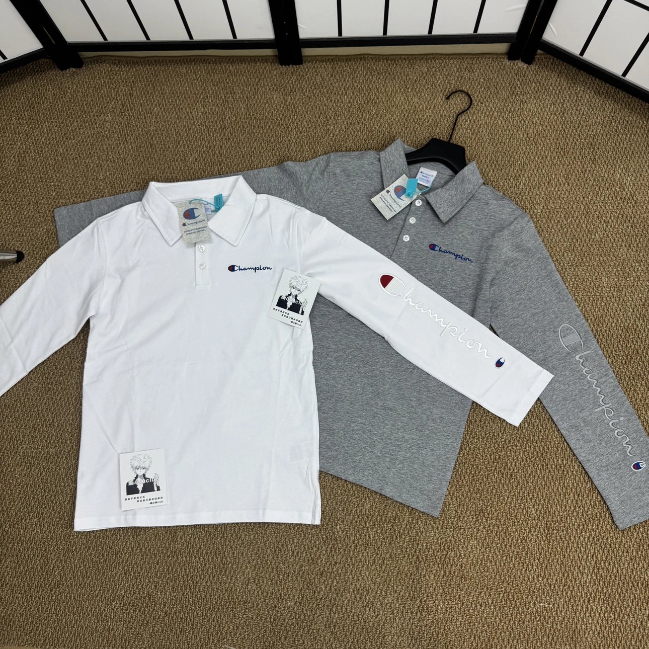 In Stock & Fast Dispatch: Autumn/Winter Thin Inner Layer – Champion-Style Polo Long Sleeve with Strong Arm Fit – Must-Have Fall Top – 260g 100% Cotton Fabric – Structured, Not Floppy – Berinda Embroidery!