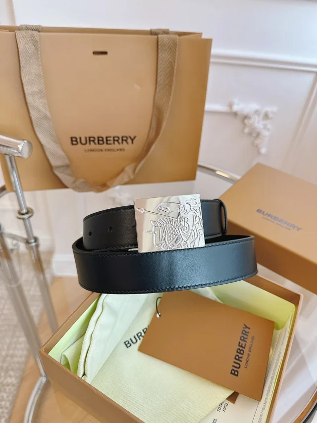 Burberry Belts Gold TB Monogram Buckle product detail image 14